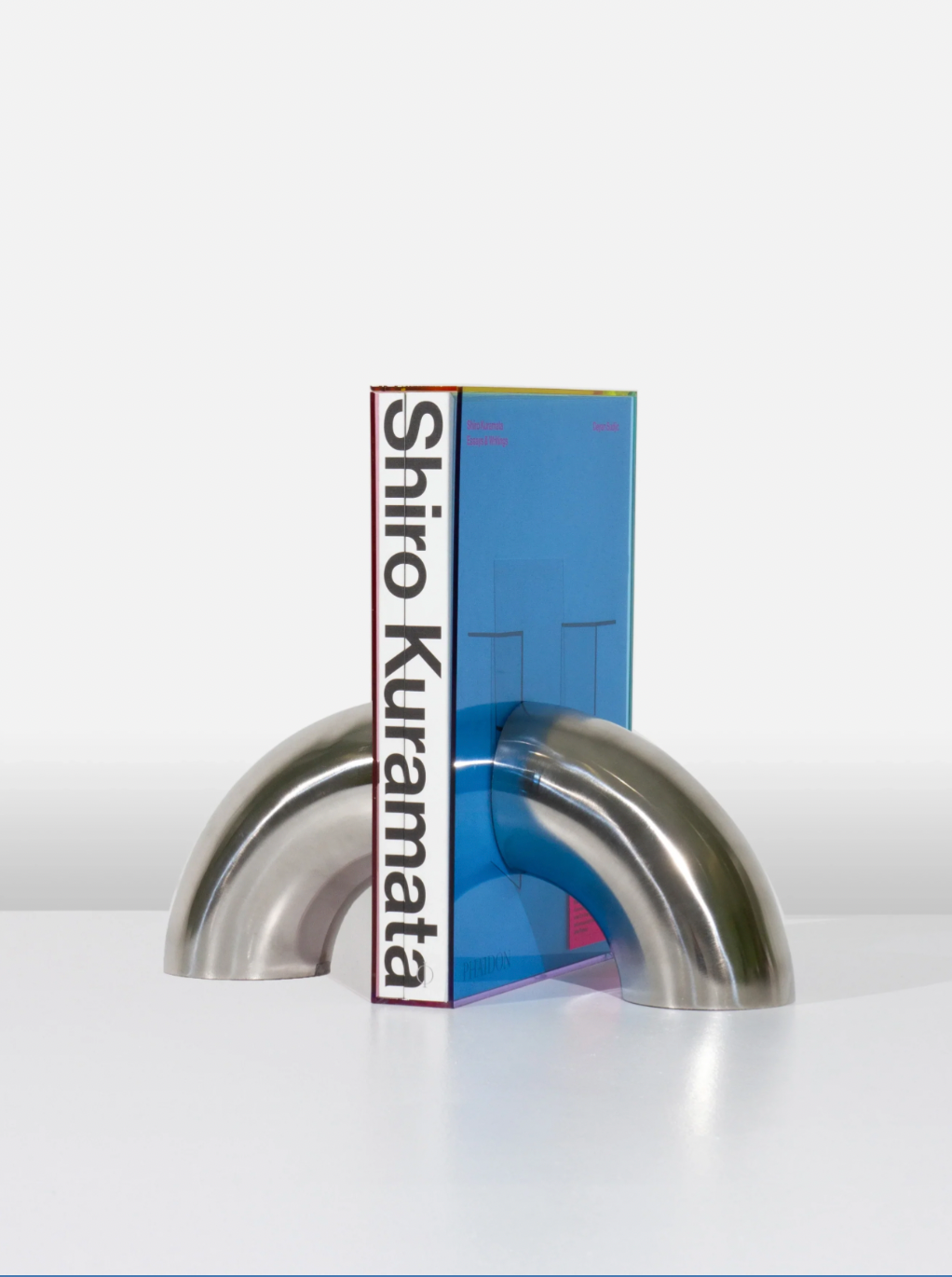 Tubo Bookend - Chrome