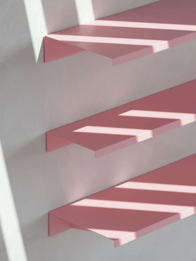 Small Pink Apex Shelf by New Tendency